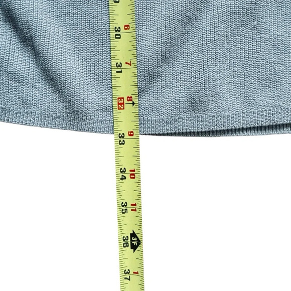 J Jill Gray Knit Long Sweater Pullover Tunic Textured Boat Neck XL Petite - Picture 6 of 11